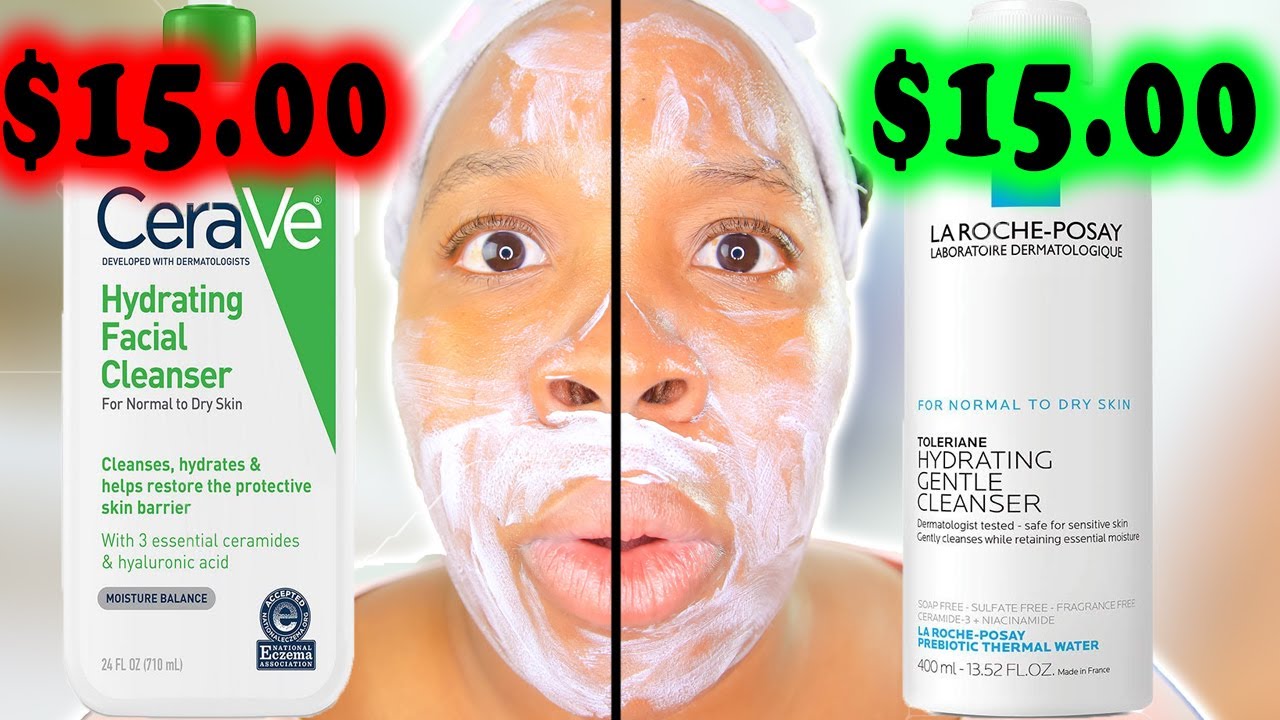 La Roche Posay vs. Cerave: The BEST HYDRATING CLEANSER....