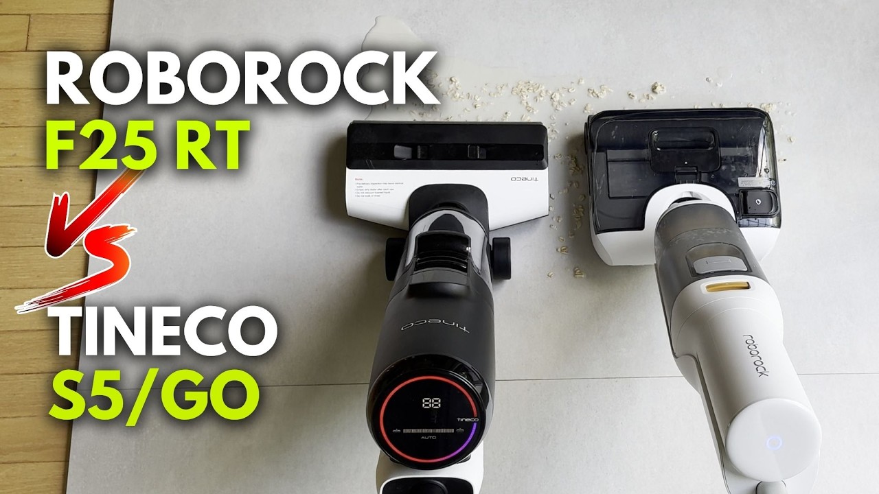 Roborock F25 GT / F25 RT против Tineco S5 / GO H20 — не переплачивайте за пылесос для влажной и с...