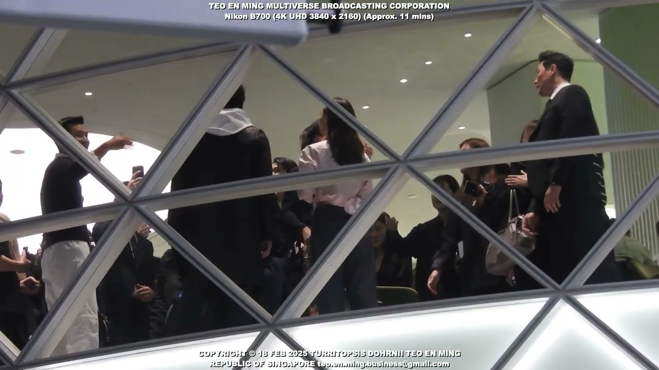 Korean actress Twice Sana and Thai actor Win Metawin at PRADA ION Orchard Store Opening 18 Feb 2025