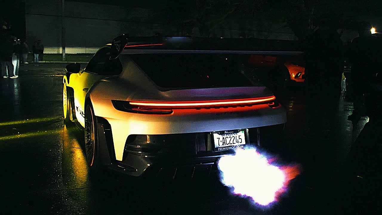 THIS GT3RS IS 1 OF THE LOUDEST!  TWIN TURBO CORVETTE  REV BATTLE WITH PROCHARGED MUSTANG!