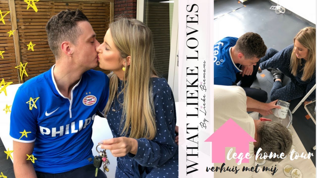 SLEUTELS VAN ONS NIEUWE HUIS & LEGE HOME TOUR! || VERHUISVLOG #1 | Lieke Biemans