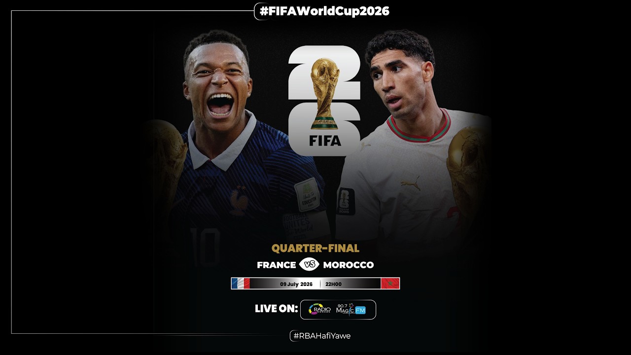 🔴LIVE: France 2-0 Morocco | FIFA World Cup 2026 Quarter Finals