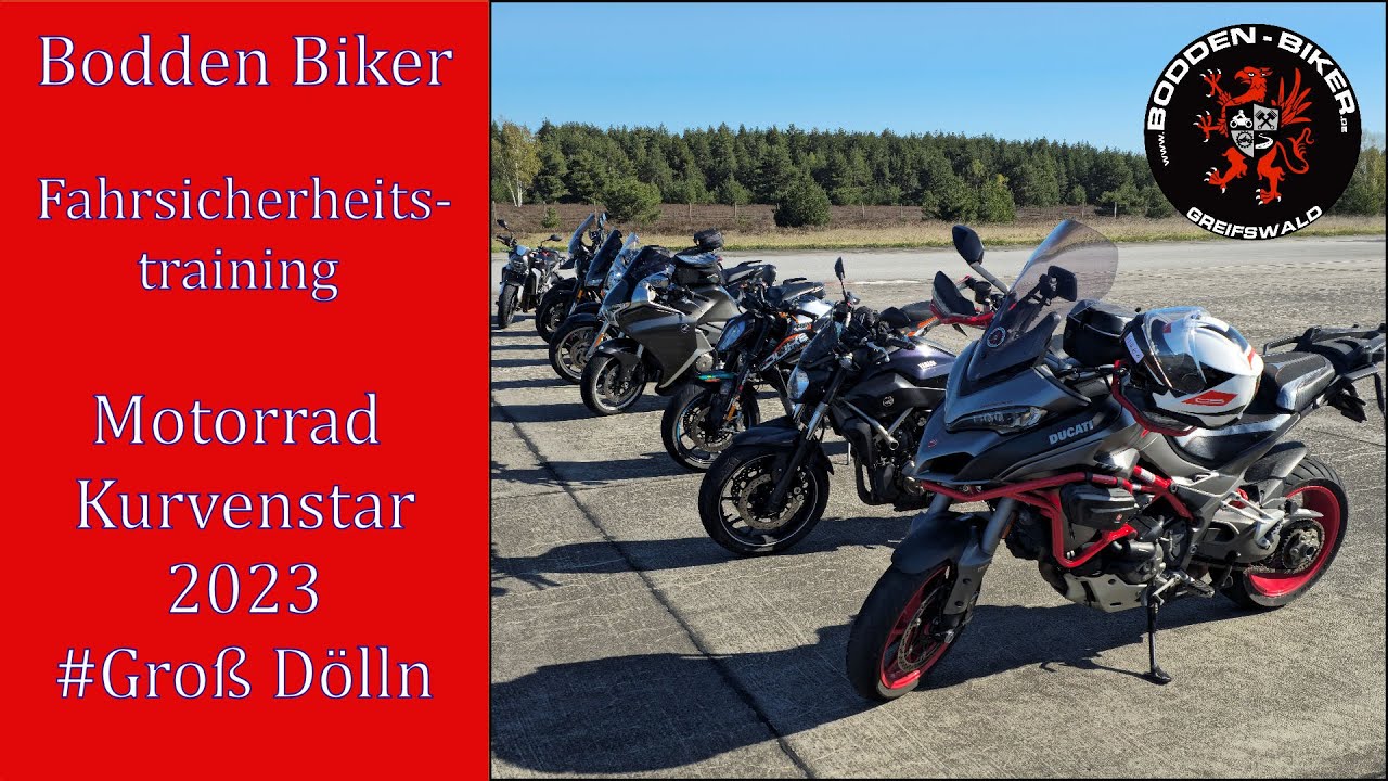 Fahrsicherheitstraining – Motorrad Kurvenstar 2023 - Bodden Biker