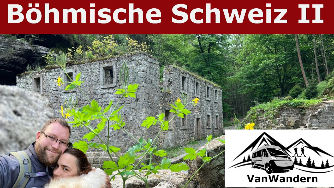 Bömische Schweiz Ruine der Grundmühle