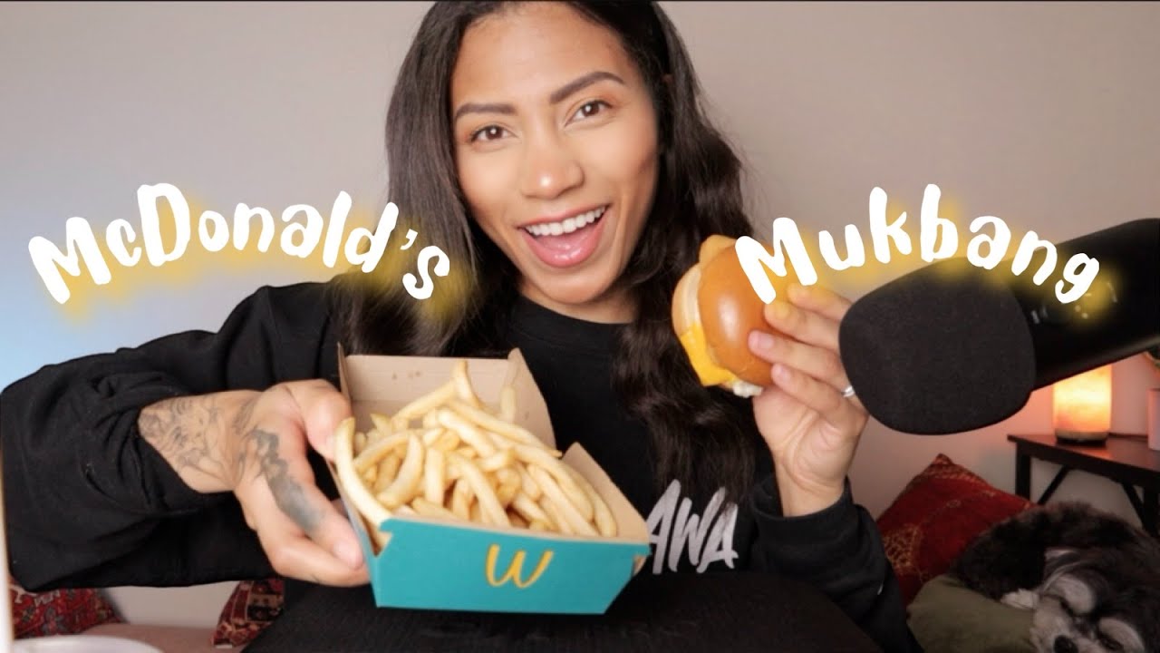 АСМР Макдональдс Мукбанг 🍟 Филе-о-Фиш + шепот