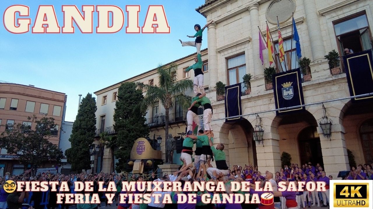 🥸Fira i Festes de Gandia 2025🏰 Muixeranga de la Safor 2025 🎉 Human Towers & Tradition 🎉