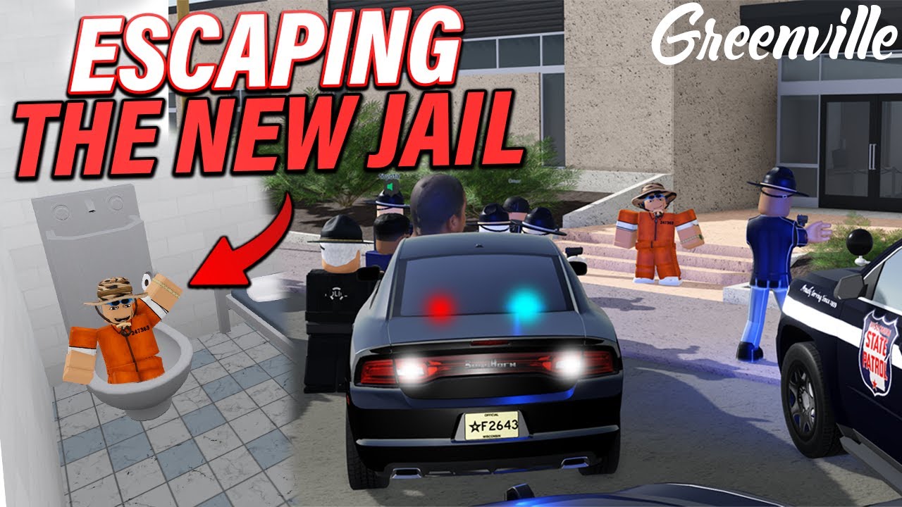 ATTEMPING TO ESCAPE THE NEW JAIL (IT WORKED) || ROBLOX - Greenville Roleplay