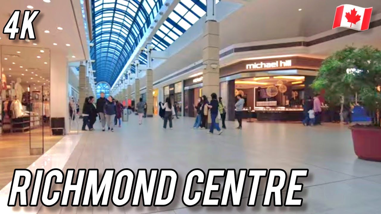 🇨🇦  [4K] Walking Around Busy CF Richmond Centre (Shopping Mall), BC Canada 2025