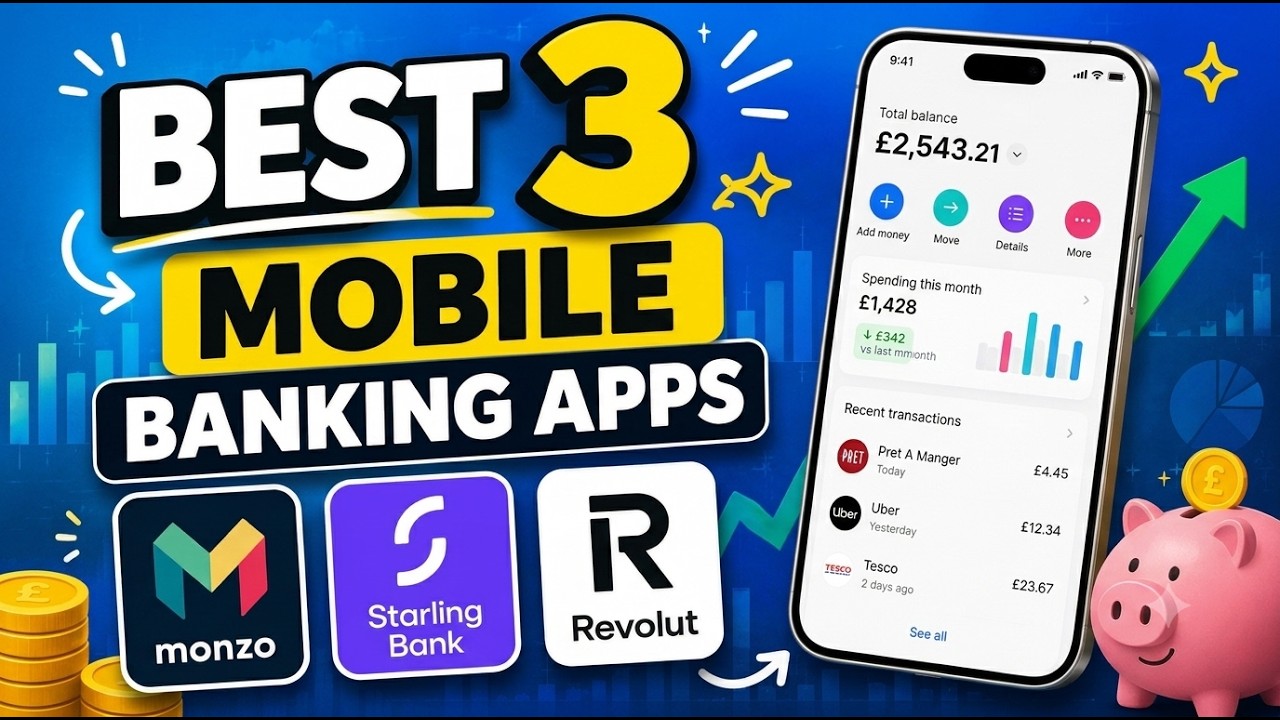 The 3 BEST Mobile Banking Apps in the UK!