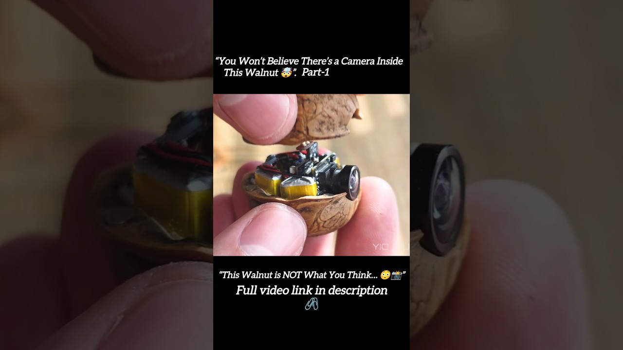 Ukryta kamera w orzechu włoskim 😳🌰 | Genialny gadżet szpiegowski DIY | #DIYInvention #TechShorts ...