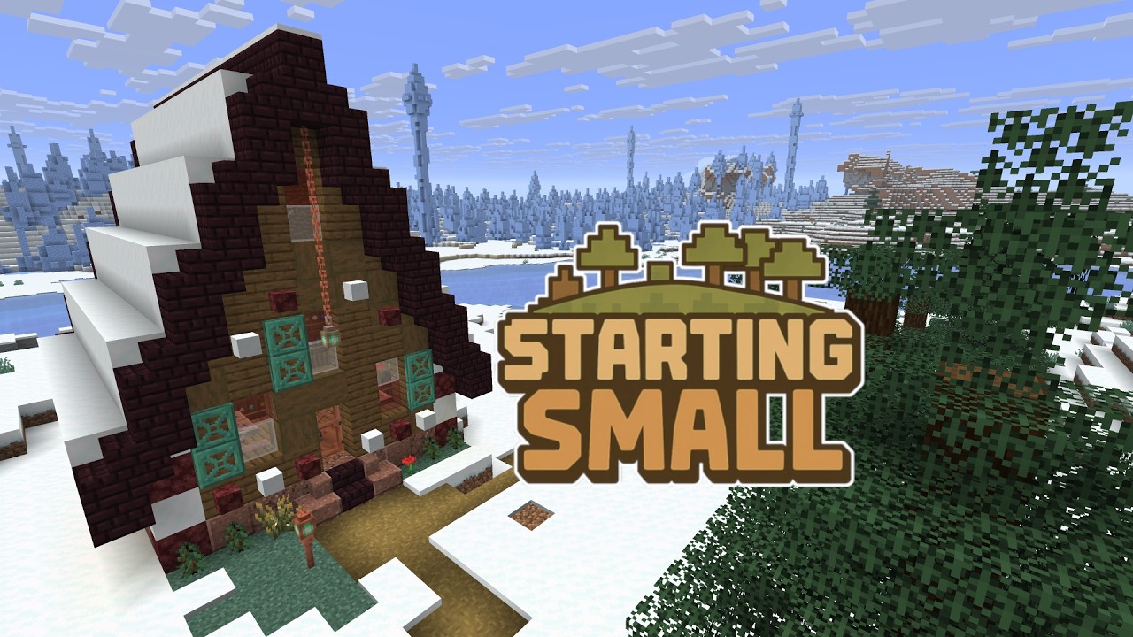 Snowy Plains aren't Plain at all! | Starting Small Minecraft Challenge