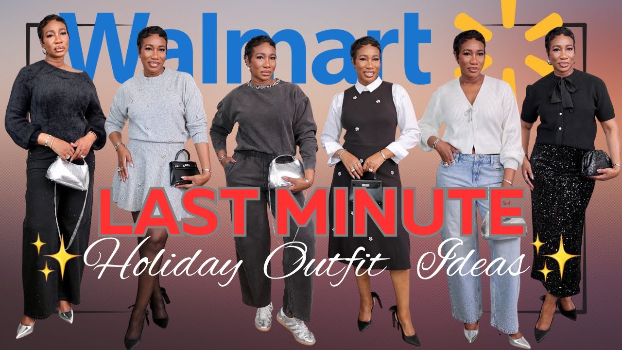 10 LAST MINUTE HOLIDAY OUTFITS FROM WALMART | Affordable Holiday Styles | Kerry Spence