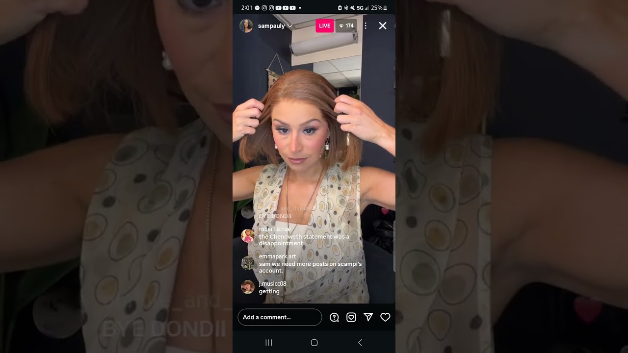 Part 2 bc insta hates sam | Samantha Pauly Instagram Live | The Great Gatsby | 9-13-25