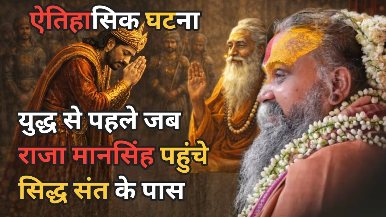 “युद्ध पर जाते समय राजा मान सिंह ने संत से लिया आशीर्वाद | प्रेरणादायक प्रसंग। अवश्य सुने। 