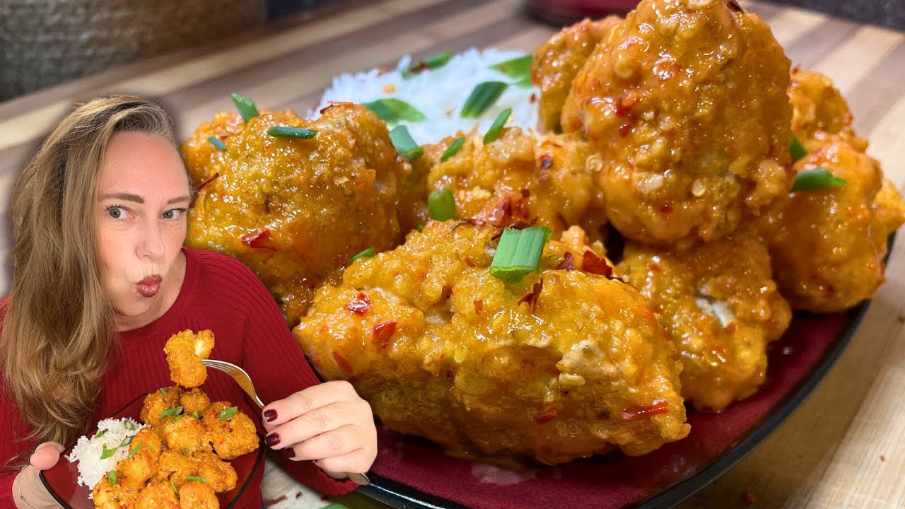 Bang Bang Cauliflower ...Crunchy ...Creamy ...Hits all the Right Spots