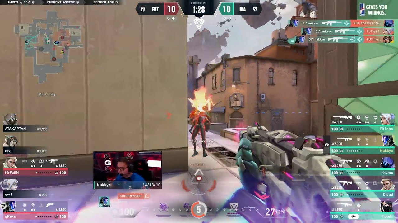 GIA nukkye Ace against FUT Esports | VCT EMEA