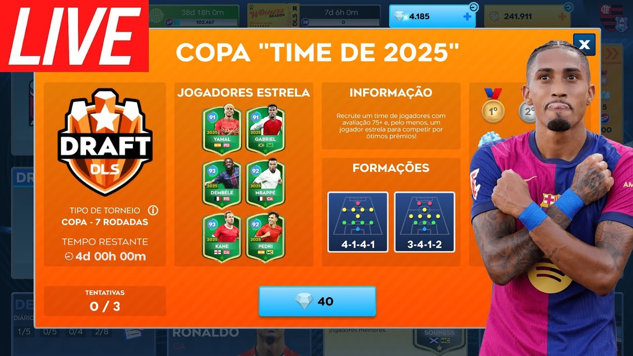 DLS 26🔥AO VIVO🔥X1 COM OS INSCRITOS