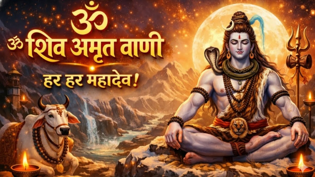 👉 ॐ शिव अमृत वाणी 🕉️ | सुनते ही मन को मिलेगी शांति | हर हर महादेव | Shiv Bhajan 2026