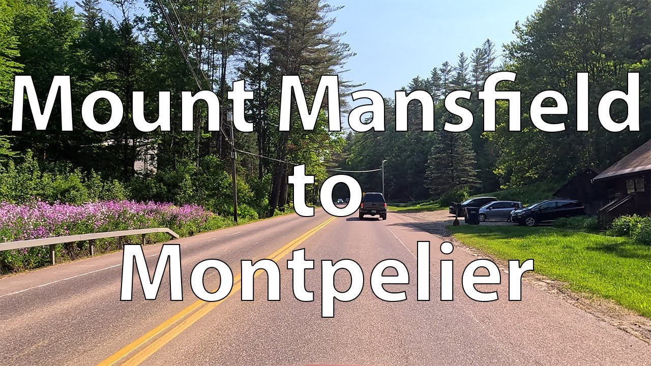 [4K] Driving from Mount Mansfield to Montpelier (US)