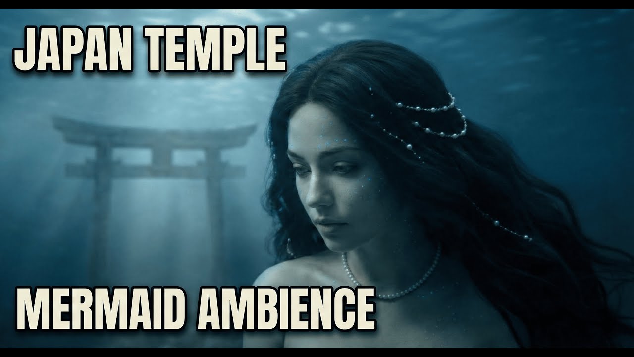 Mermaid Ambience | Japan Sea Shrine (Ocean Siren Vocals, Wordless) | 3 Hours