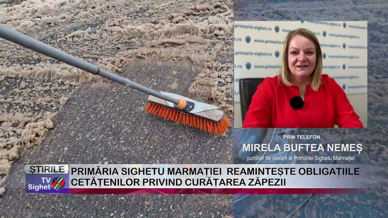 02  PRIMĂRIA SIGHETU MARMAȚIEI  REAMINTEȘTE OBLIGAȚIILE CETĂȚENILOR PRIVIND CURĂȚAREA ZĂPEZII