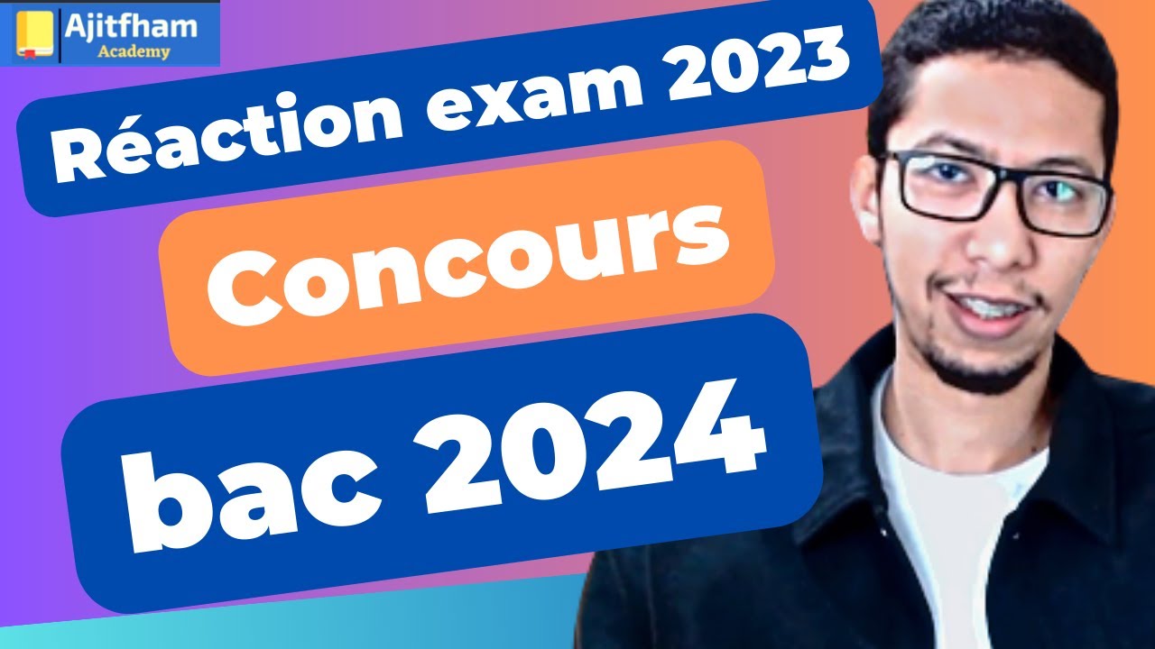 Réaction sur l'examen de maths 2023 sm pc svt | concours | bac 2024