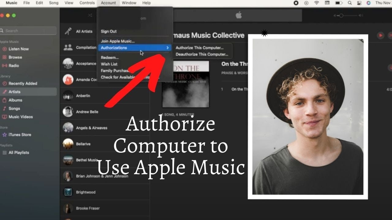 Как авторизовать компьютер для использования Apple Music