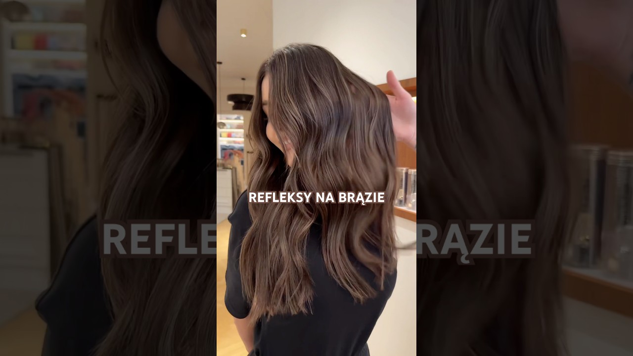 Ciemny brąz 🤎wzbogacony refleksami metodą #airtouch #hairtok #fryzjerstwo #hairtutorial