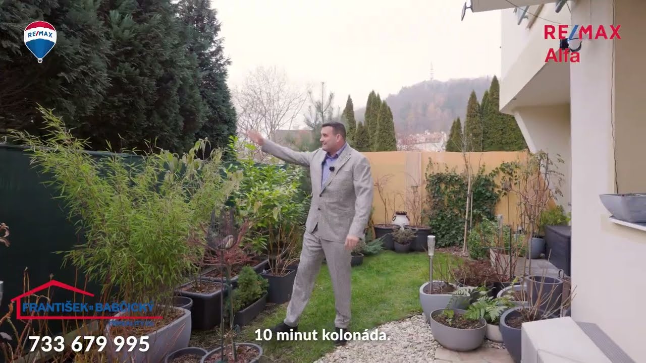 Klidný byt 3+kk o velikosti 86,9 m² se zahrádkou 54 m² v lázeňském centru Karlových Varů