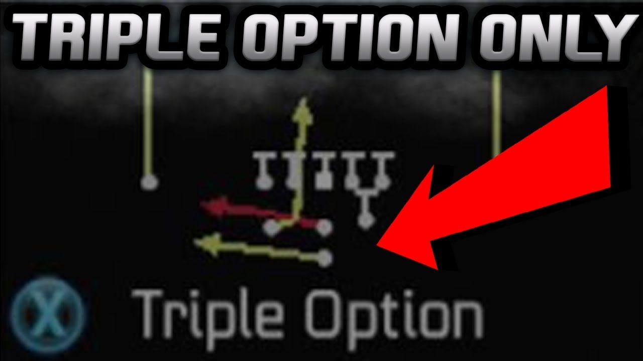 CAN I WIN USING ONLY THE TRIPLE OPTION | UNEDITED MADDEN 18 CHALLENGE