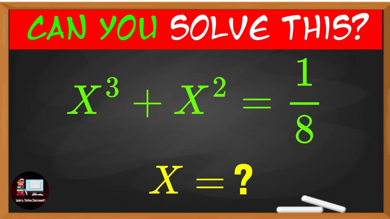 Germany l Can You Solve This?  | A Beautiful Cubic Equation! |Math Olympiad Challenge #maths