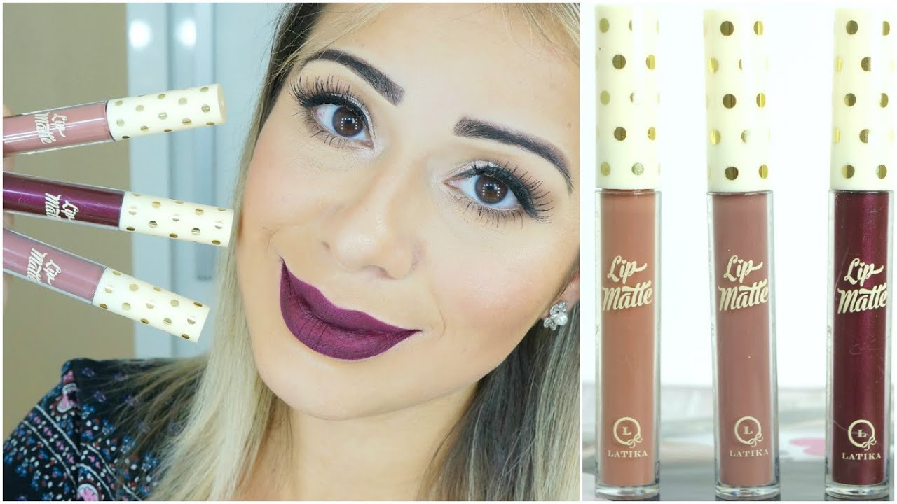 Batons líquido matte LATIKA | Nude e metálico