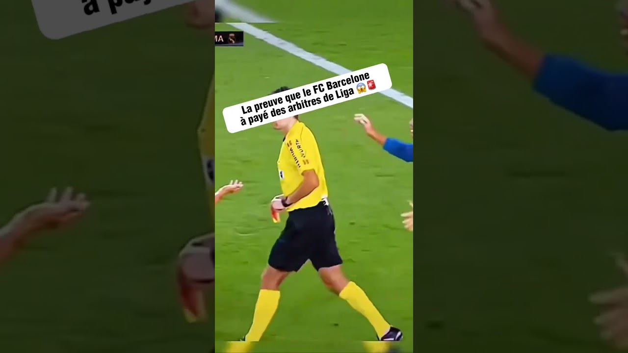 La preuve que le FC Barcelone &agrave; pay&eacute; des arbitres en Liga #triche #barca #arbitre #cr7