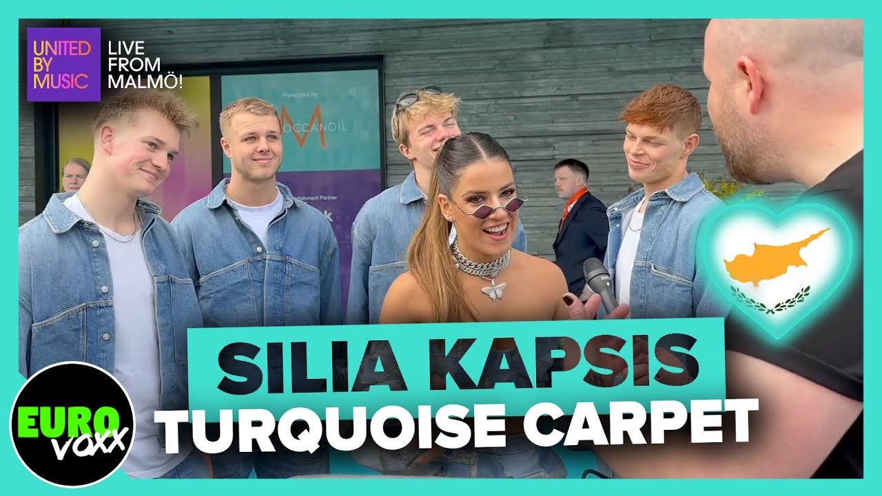 🇨🇾 SILIA KAPSIS - 'LIAR' (TURQUOISE CARPET INTERVIEW) // CYPRUS EUROVISION 2024 // Live from Malmö