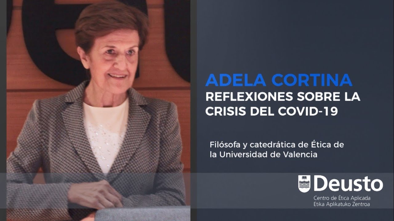 Adela Cortina sobre la crisis del Covid-19: 