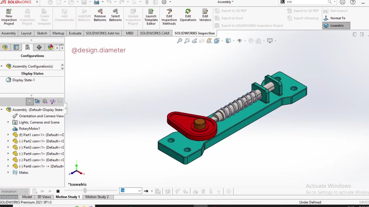 Cam- & Spring Animation 