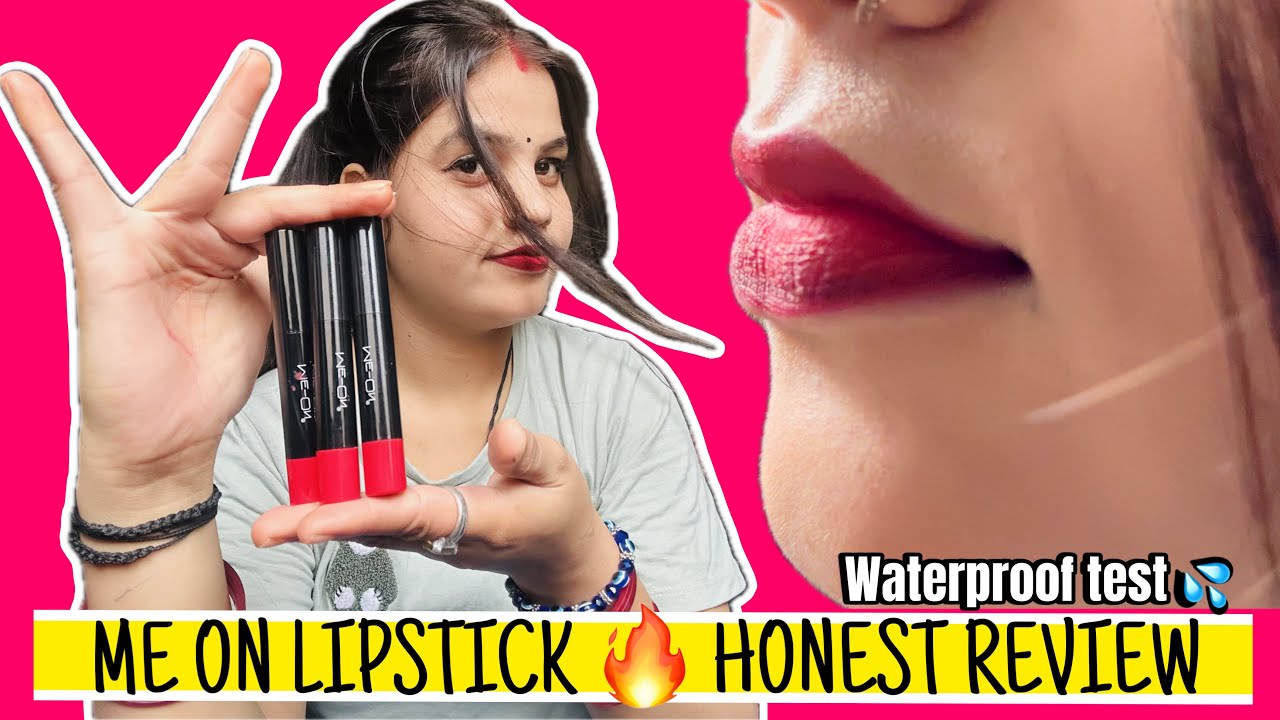 Me On Lipstick Review | Best Affordable Red Lipstick 2025 | Long Lasting & Matte Finish
