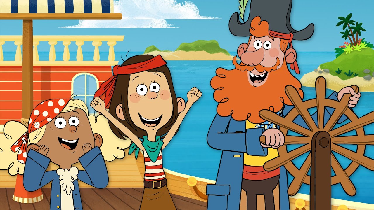 Learn Letters A to E with Captain Seasalt and the ABC Pirates | Cartoons For Kids