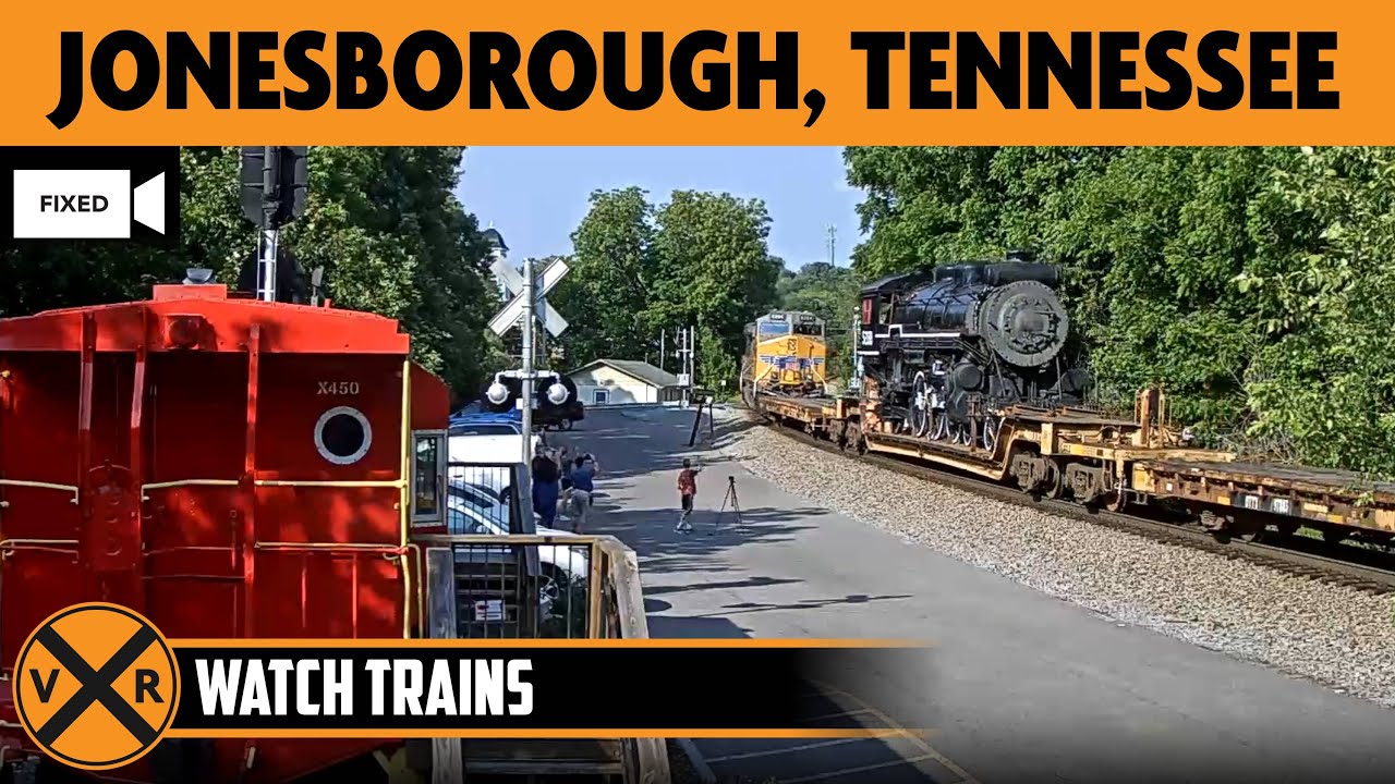 Jonesborough, Tennessee, USA | LIVE Train Camera (Fixed View &ndash; East)