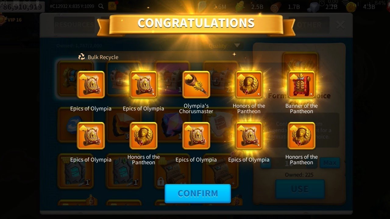 Opening All Armament Chest of my main | RoK