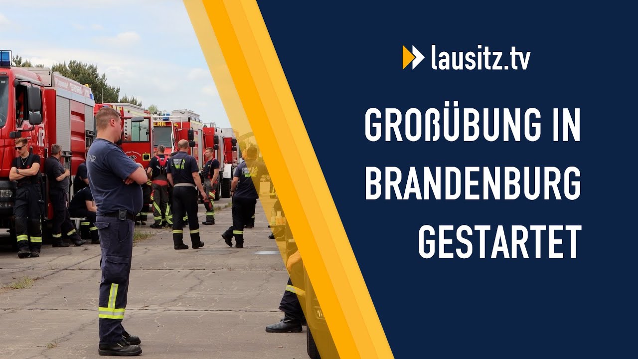 Großübung in Brandenburg: 420 Feuerwehrleute trainieren Waldbrand-Einsatz