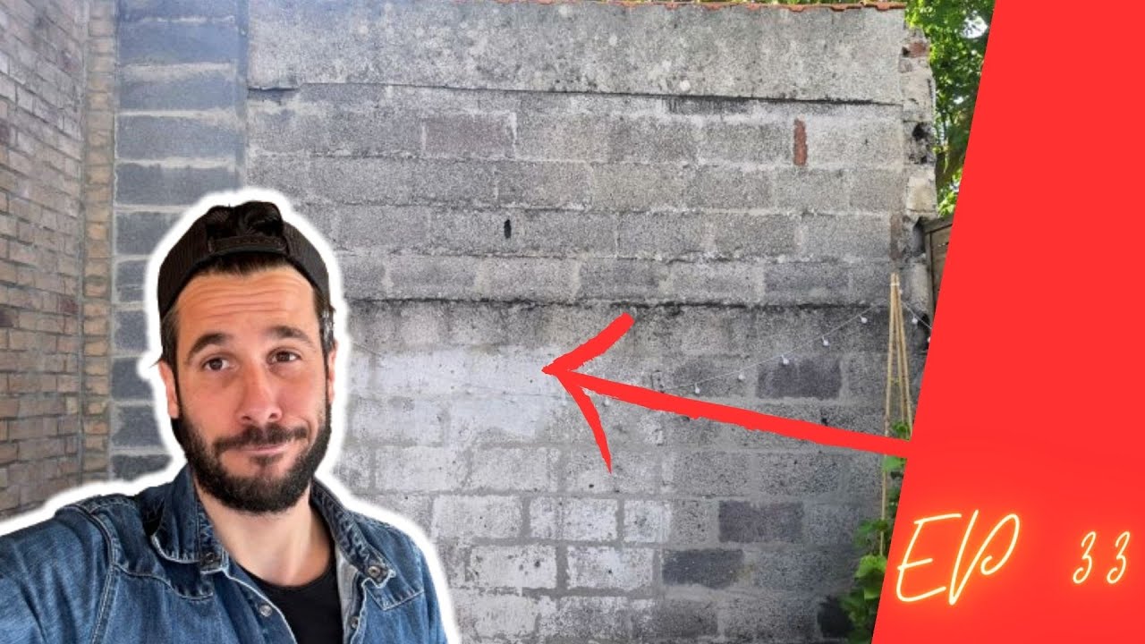 Comment habiller un mur moche mitoyen en parpaing EP 33