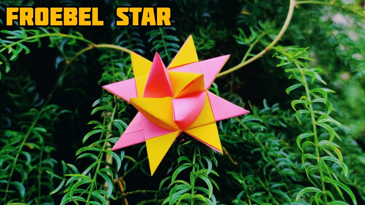 Origami Froebel Star | Christmas decoration | Origami tutorial | Paper craft