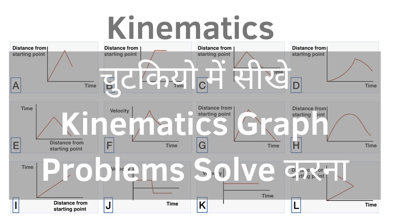 Solve Kinematics Graph Problems in a minute | NCERT Class 11 Lecture 9 Part 1 Graphs
