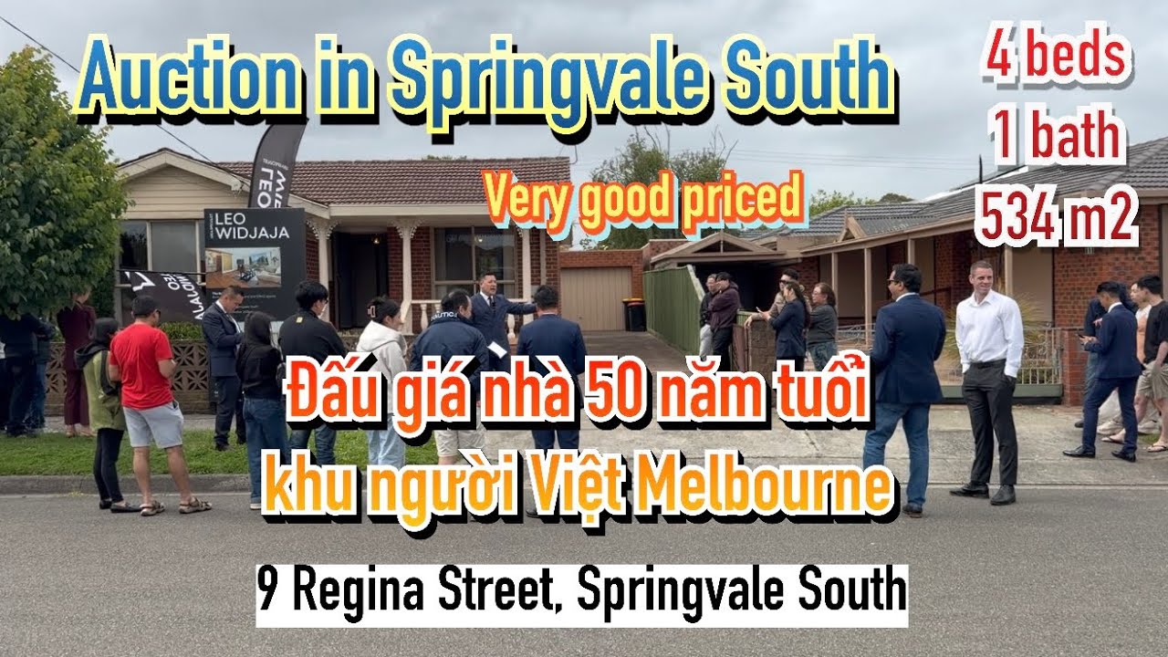 206. Trận đấu giá không thể tin được khu người Việt Melbourne . Auction in Springvale South.