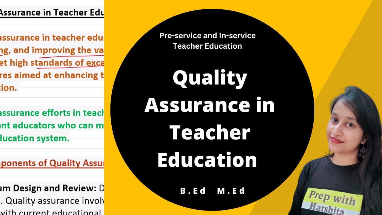 Quality Assurance in Teacher Education | Pre-service and In-service Teacher Education