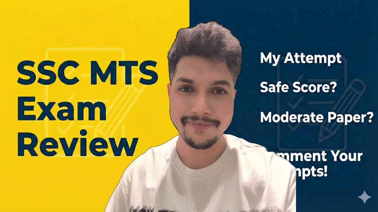 SSC MTS 2026 Honest Review 🔥 | English + GK Questions + Safe Attempts + Difficulty Level 📚