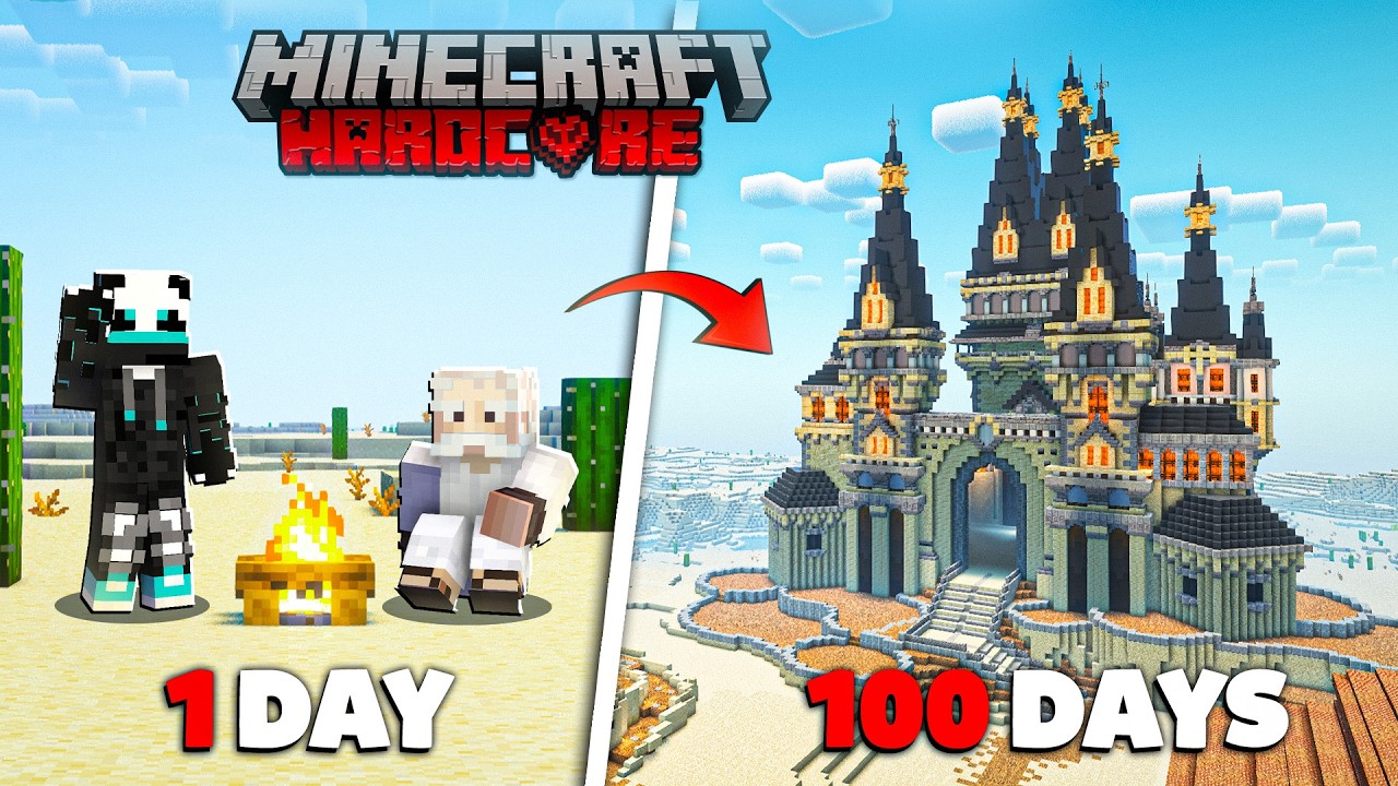 100 Days - But Desert Only World In Minecraft Hardcore! (Hindi gameplay)