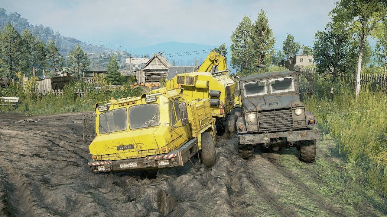 SnowRunner – Rescuing a Stuck Truck | Deep Mud Recovery Mission