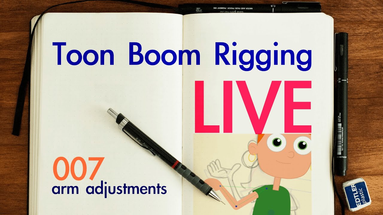 Toon Boom Rigging LIVE - Part 7 - Arm details